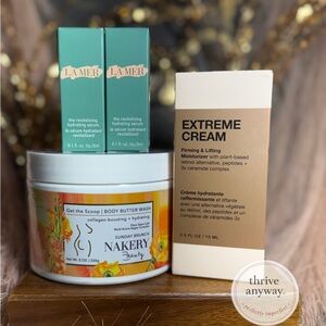 La Mer Minis + Extreme Cream + Nakery Body Wash Skincare Bundle NEW